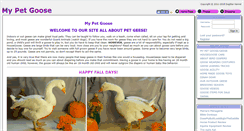 Desktop Screenshot of mypetgoose.com