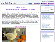 Tablet Screenshot of mypetgoose.com